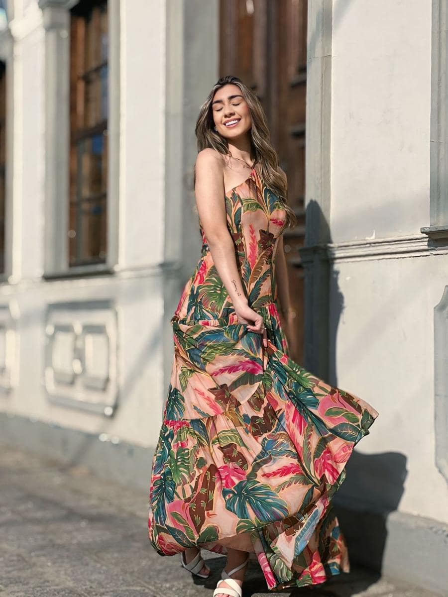 Vestido Longo Piscina Tropica