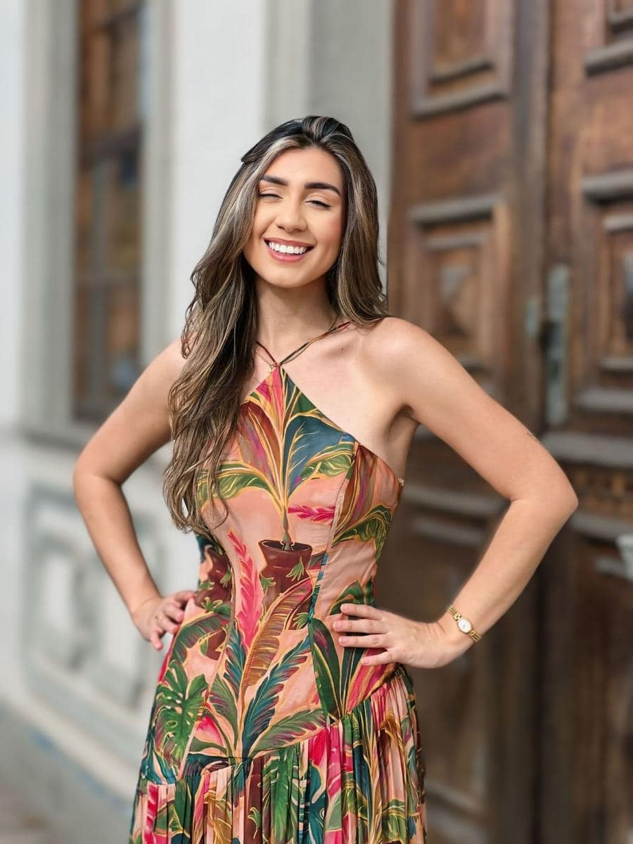 Vestido Longo Piscina Tropica