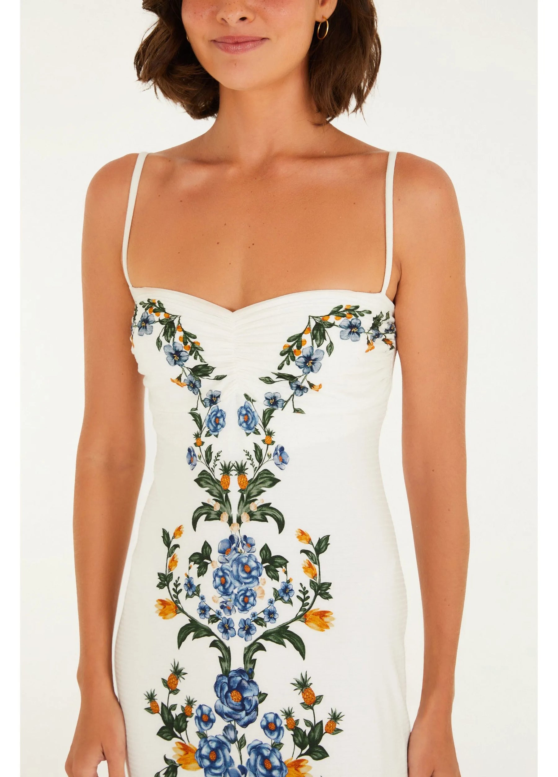 Vestido Midi Estampado Floral Penélope