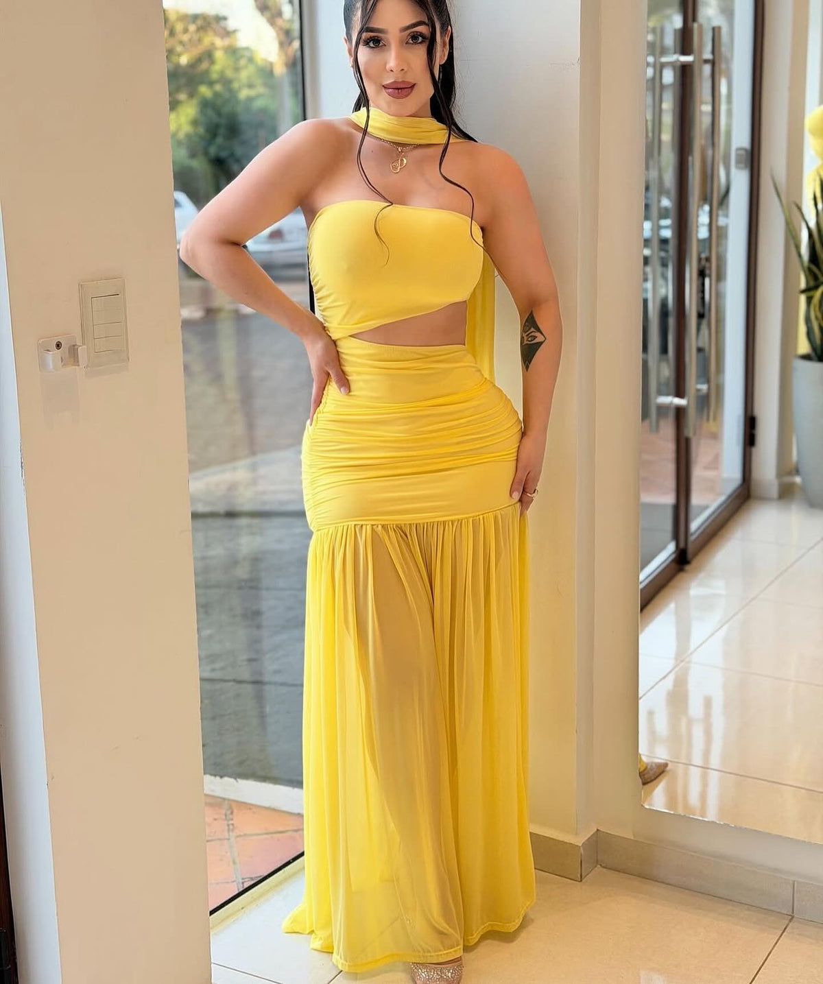 Vestido Amarelo Virgina